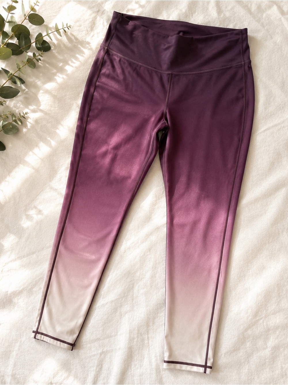 Athena ombré purple leggings- eggplant